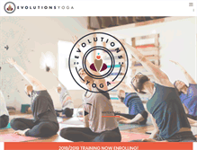 Tablet Screenshot of evolutionsyoga.com